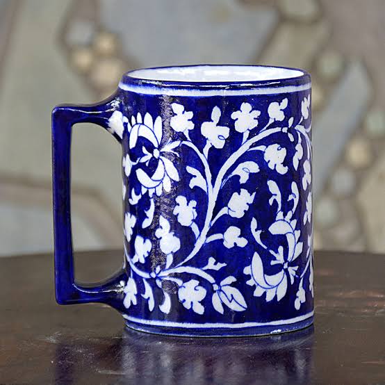 Blue Pottery Coffee Mug — Jaipur