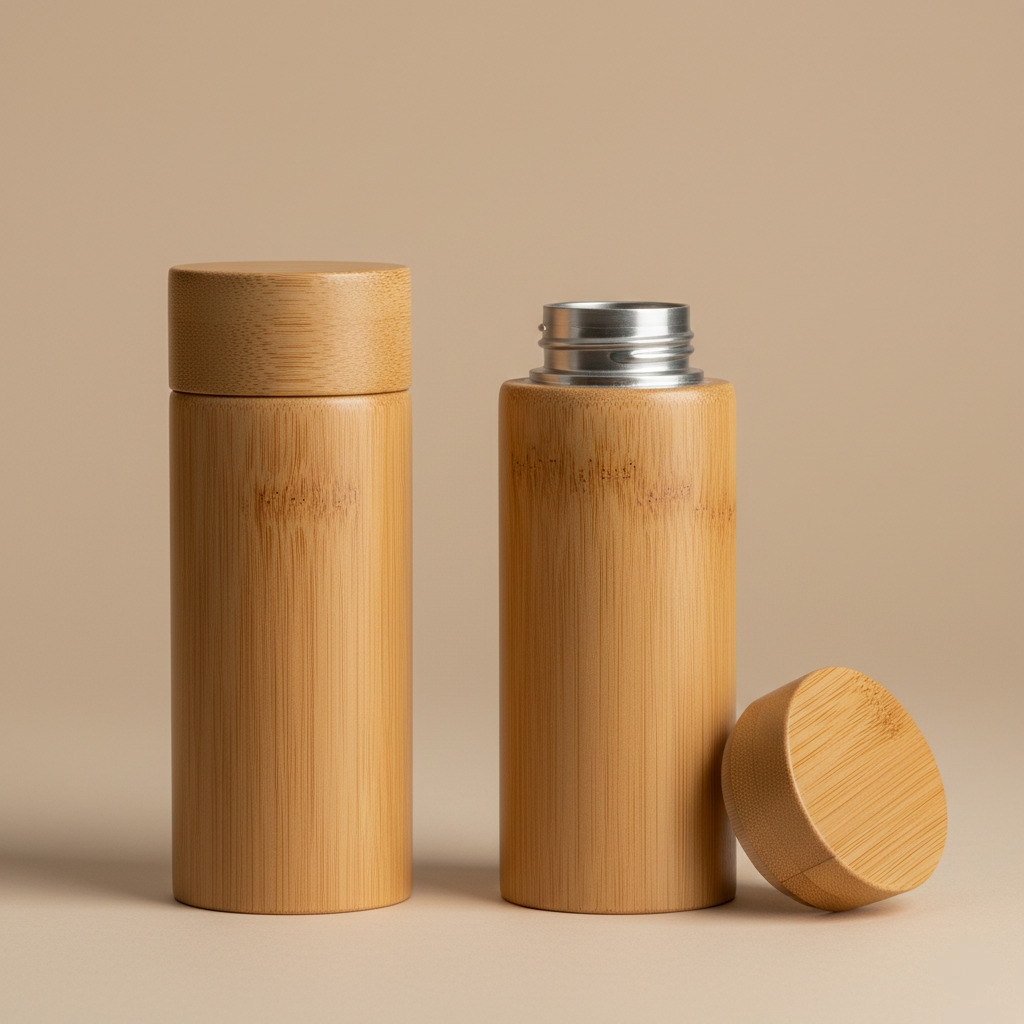 Bamboo Bottle with Lid