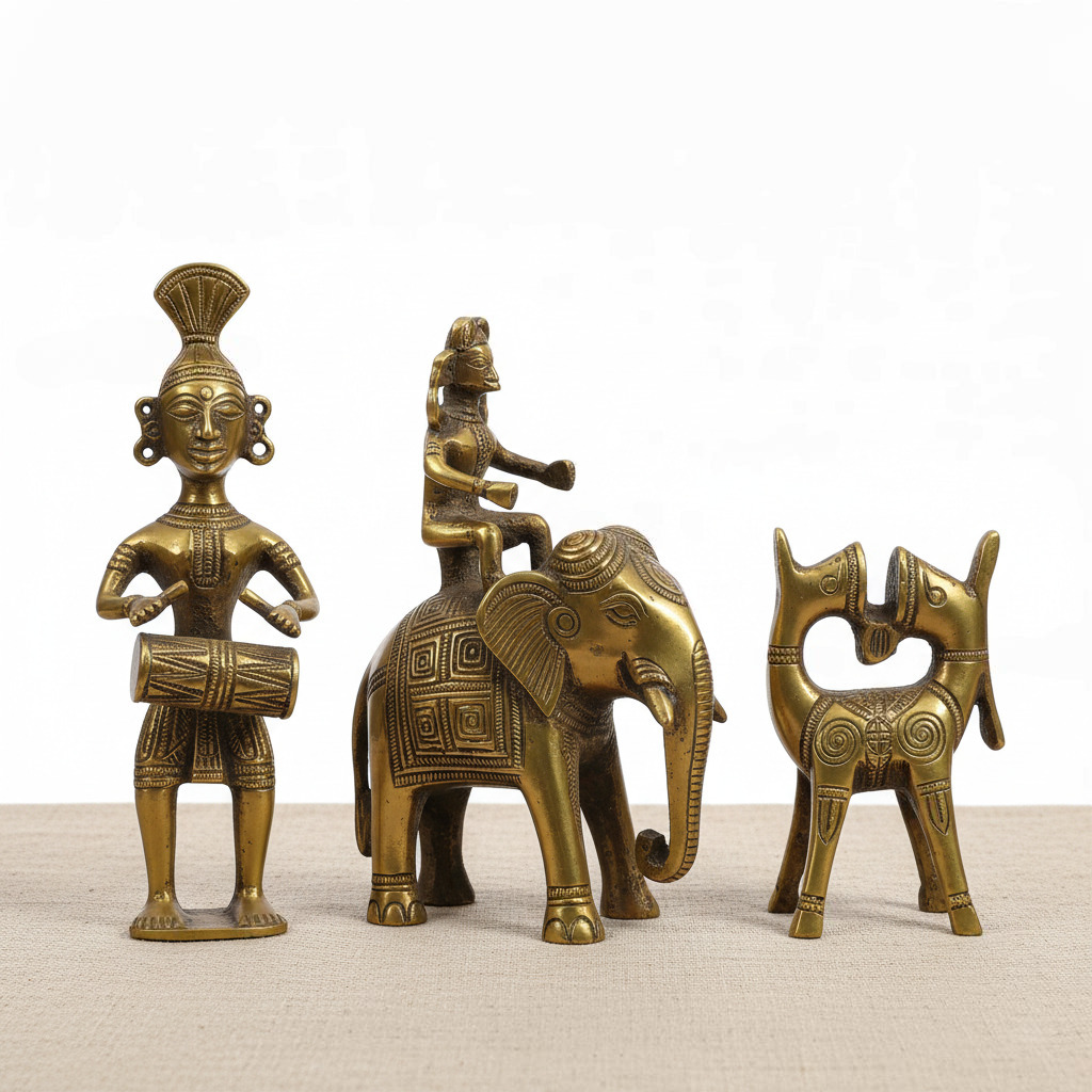 Dokra Brass Figurines (Tribal Art)