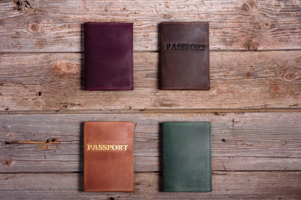 Leather Passport Holder / Travel Pouch